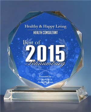 The Best of Shaumburg Award Program honors small businesses, like Healthy & Happy Living, that demonstrate excellent marketing success, community involvement, and innovative business practices in the marketplace.