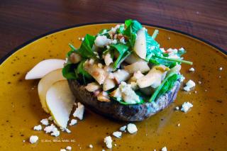 Saladmaster Recipe Stuffed Portabella with Arugula & Pear Salad