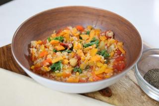Quinoa, soup, vegetables, healthy,