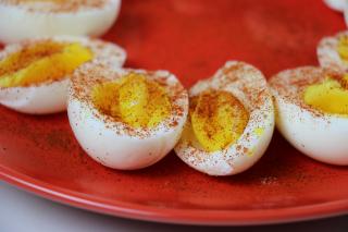 hard boiled eggs, eggs, breakfast, snack, lunch, deviled eggs, 