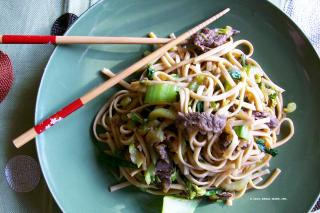 Saladmaster Recipe Beef & Bok Choy Lo Mein by Cathy Vogt