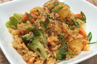 Asian teriyaki rice and chicken recipe