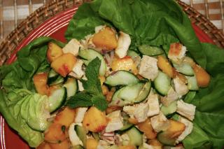 Saladmaster Healthy Solutions 316 Ti Cookware: Chicken and Peach Salad