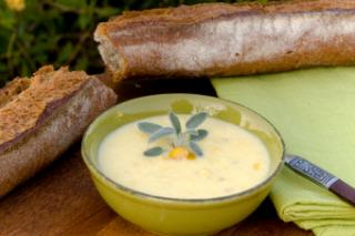 Creamy Corn Soup with Crabmeat