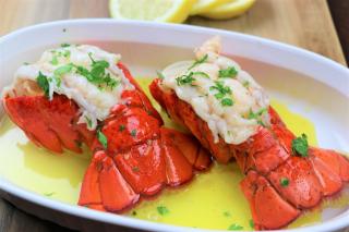 lobster, sauce, butter, garlic, honey, seafood, fish, wine