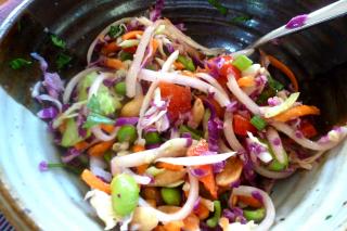 Saladmaster Recipe Asian Slaw with Peanut Butter Dressing