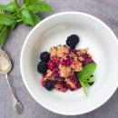 Blackberry crumble, breakfast, simple healthy breakfast
