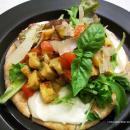 Saladmaster Recipe Eggplant, Tomato & Mozzarella Flatbread Salad by Cathy Vogt