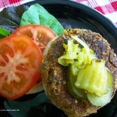 Hamburguesas de Lentejas, Champiñones y Nueces 