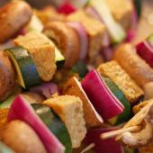 Saladmaster Healthy Solutions 316 Ti Cookware: Sweet and Sour Tempeh Skewers