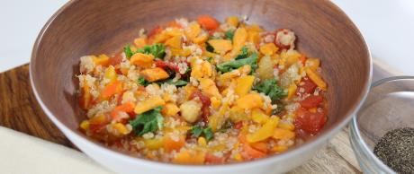 Quinoa, soup, vegetables, healthy,