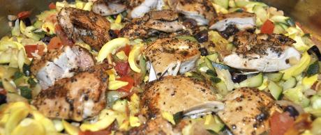 Saladmaster Recipe Pan Roasted Chicken Thighs with Garden Vegetables