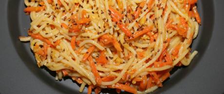 Noodles de Sésamo y Naranja