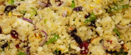 Saladamster Healthy Solutions 316 Ti Cookware: Cauliflower Quinoa with Cumin Honey Dressing
