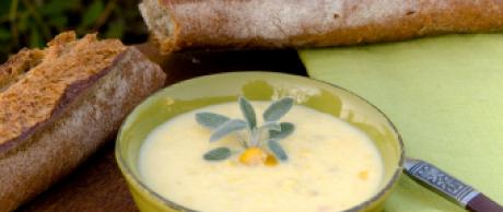 Creamy Corn Soup with Crabmeat