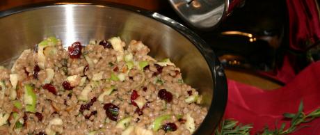 Israeli Couscous with Apples and Cranberries