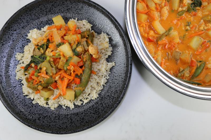 Vegetable Curry &amp; Brown Rice | Saladmaster Recipes